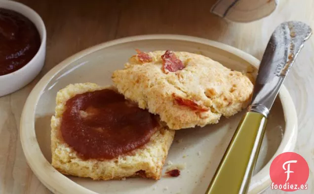 Galletas de Tocino con Mantequilla de Manzana Asada