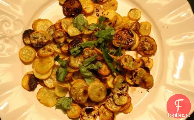 Patatas Fritas De Calabaza Con Albahaca Y Llovizna Balsámica