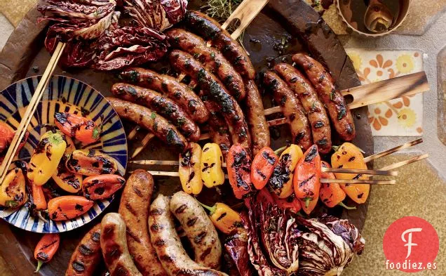 Parrilla Mixta de Salchichas con Vinagreta Balsámica