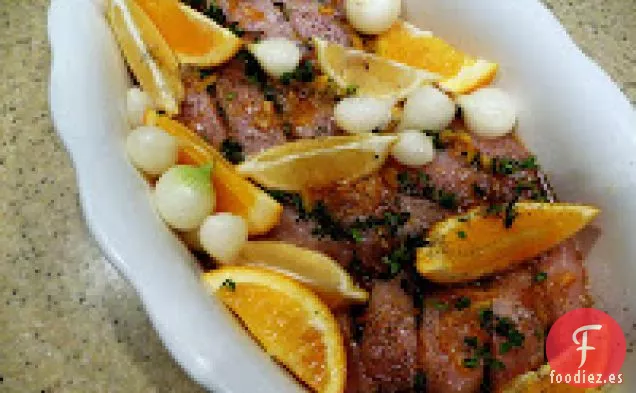 Pollo con Infusión de Cítricos Balsámicos