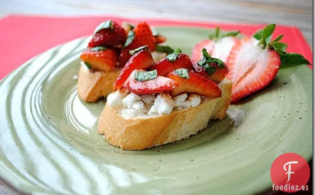 Bruschetta de Fresa Balsámica