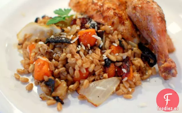Farro Con Verduras Asadas Y Vinagre Balsámico