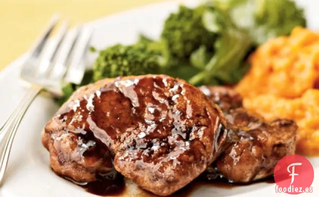 Medallones de Cerdo Glaseados con Arce y Balsámico