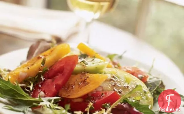 Ensalada De Tomate Caleidoscopio Con Vinagreta De Oliva Balsámica