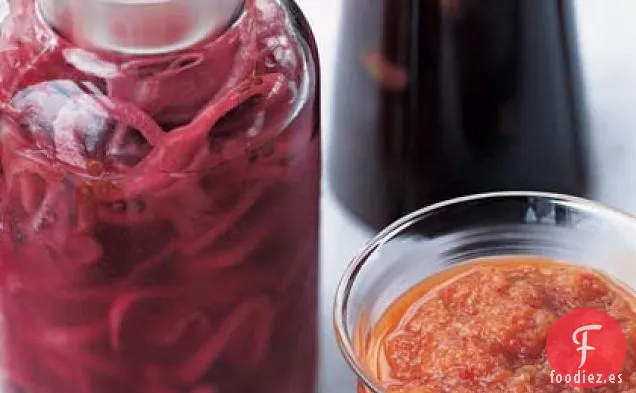 Salsa Agridulce de Vinagre de Cebolla Roja