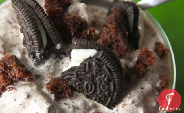 Helado de Trozos de Brownie de Galletas y Crema