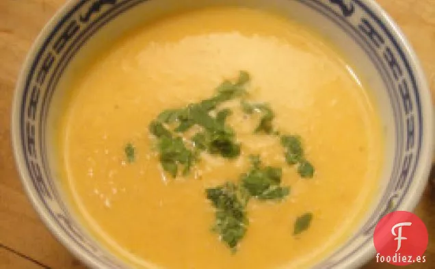 Cocinar el Libro: Crema de Zanahoria con Sopa de Jengibre