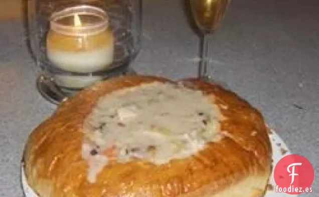 Crema de Pollo con Sopa de Arroz Salvaje