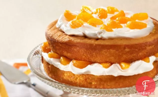 Pastel Cremoso de Mandarina y Naranja