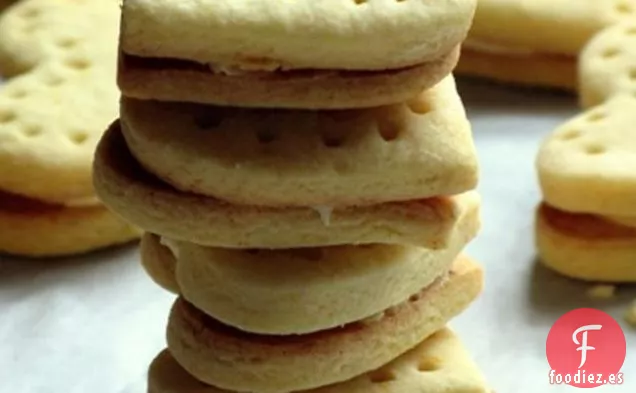 Galletas De Mantequilla Con Crema Pastelera A La Nigella