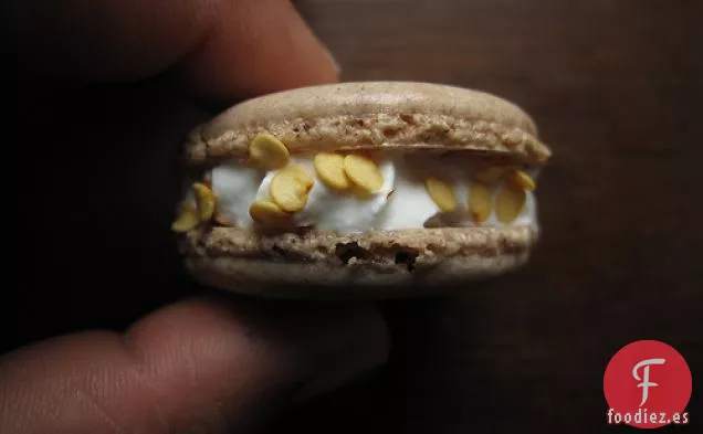 Macarrones De Chocolate Mexicano Con Crema De Chile