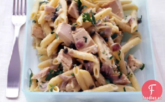 Penne con Atún y Cebolla Roja