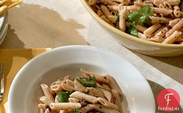 Pasta de Trigo Integral con Aceitunas y Limón