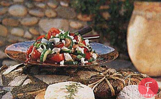 Ensalada de Verduras con Queso de Cabra