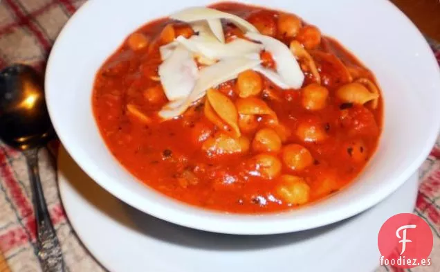 Pasta E Ceci (Pasta y garbanzos)