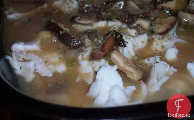 Pescado Con Shiitakes