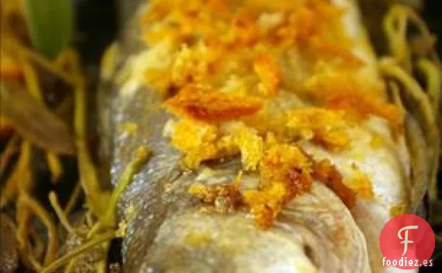 Pesce Lupo Al Forno (Lubina Al Horno Con Salvia)