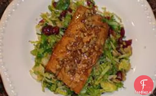 Salmón con Azúcar Moreno y Glaseado de Bourbon