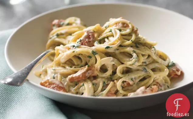 Fideos de Salmón Ahumado