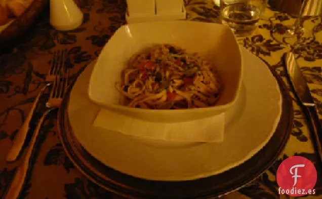 Atún y Pasta con Tapa Crujiente