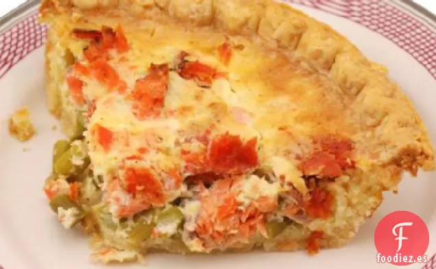 Quiche Aux Asperges Et Saumon (Quiche de Espárragos y Salmón)