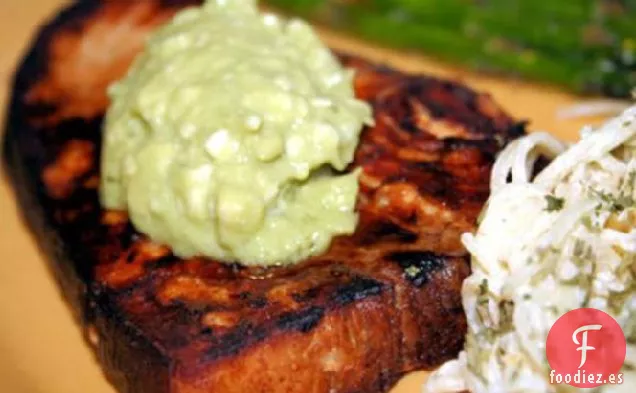 Pez Espada De Limón Y Soja Con Mantequilla De Aguacate