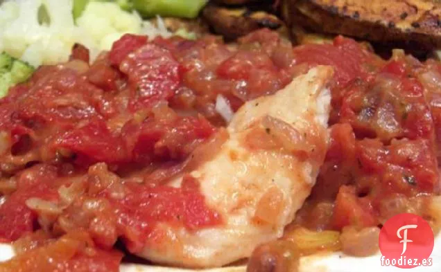 Pescado al Horno con Tomates