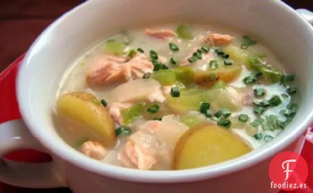 Chowda de Salmón Ahumado Wendy's