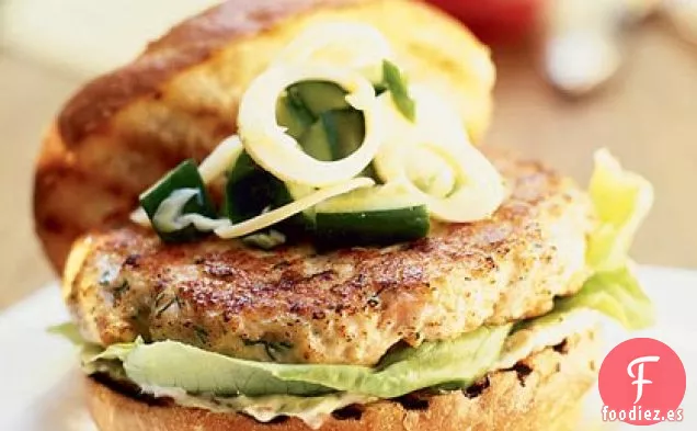 Hamburguesas Dobles de Salmón