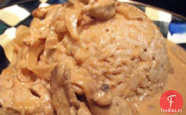 Pollo al Curry de Cacahuete