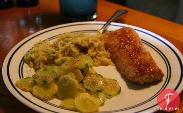 Trucha de Mantequilla de Naranja y Jengibre Caramelizada