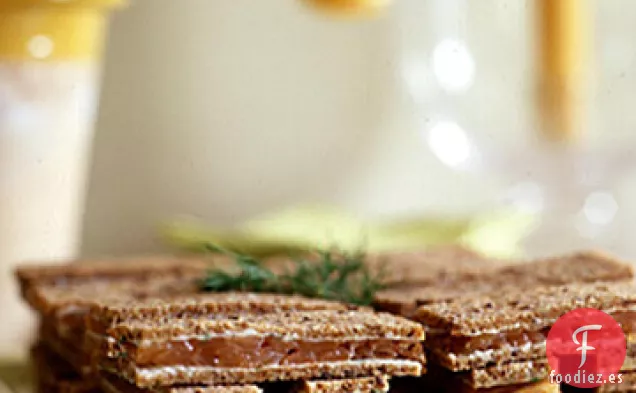 Sándwiches de Té de Salmón Ahumado