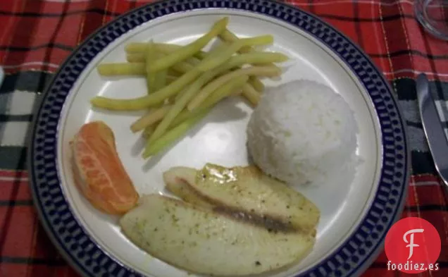 Tilapia Al Horno Rápido Con Mantequilla De Eneldo De Pomelo