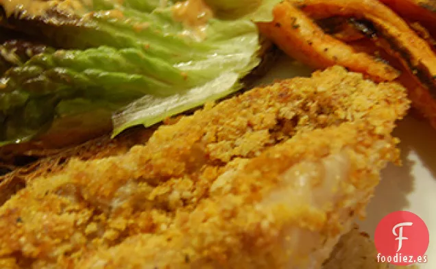 Pescado frito al horno