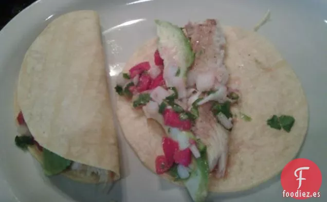 Tacos De Pescado (Estilo Baja pero Sin Col)