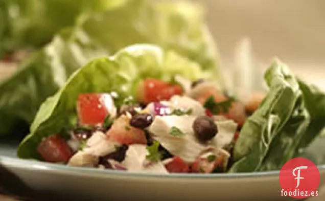 Envolturas de Ensalada de Atún y Frijoles Negros