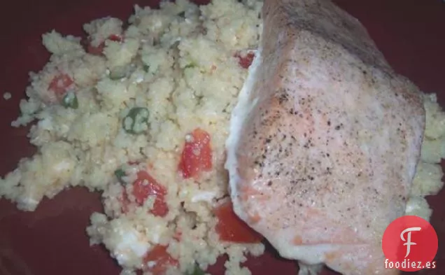 Filetes de Salmón sobre Cuscús