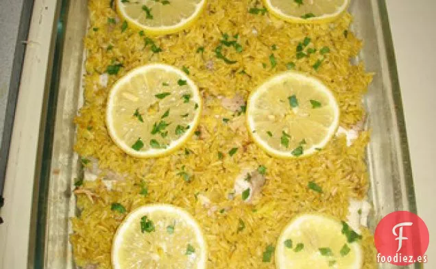 Bagre al Curry Con Mantequilla de Limón