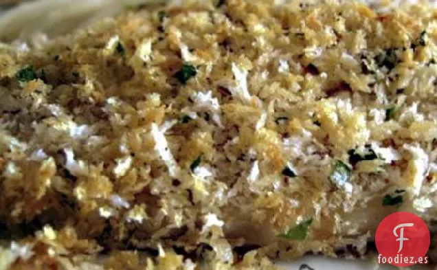 Filetes De Platija Con Migas De Pan Panko