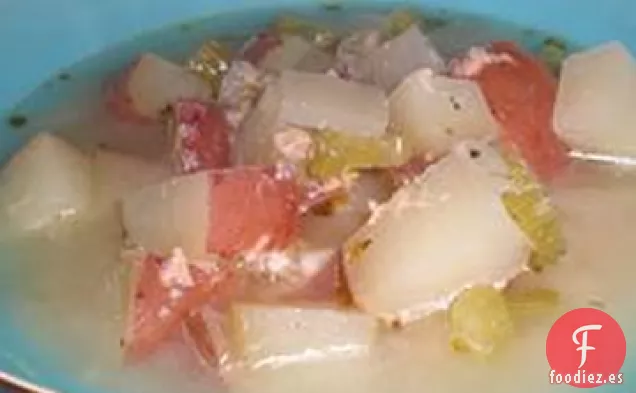 Sopa de Salmón al Limón