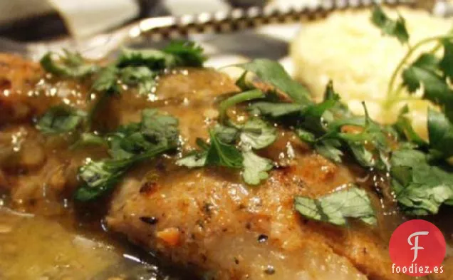 Pescado Ennegrecido Con Salsa Verde (Bajo En Carbohidratos)