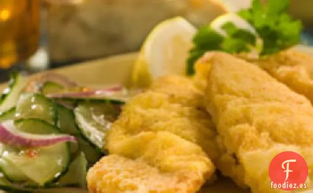 Bagre Frito Con Ensalada De Pepino