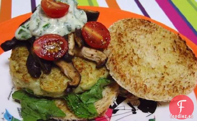 Hamburguesas de Pescado Con Salsa de Hierbas