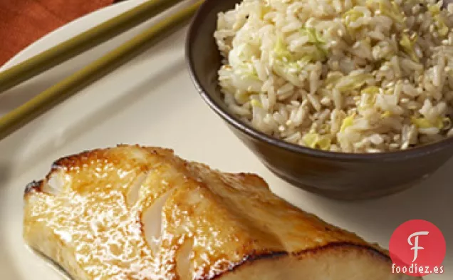 Filetes de Pescado Glaseados Con Miso
