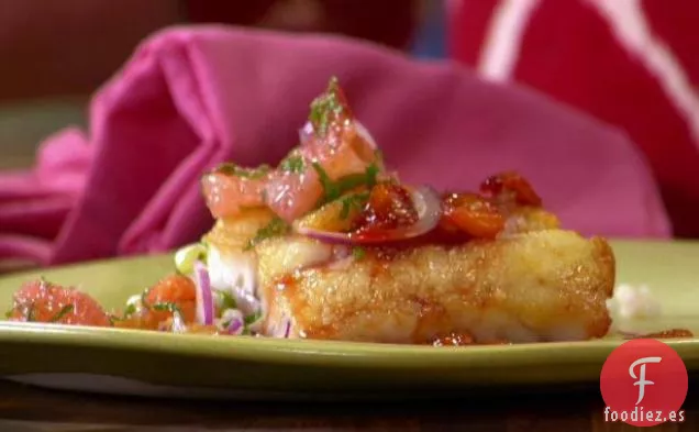 Bacalao a la Brasa con Glaseado de Naranja Sanguina