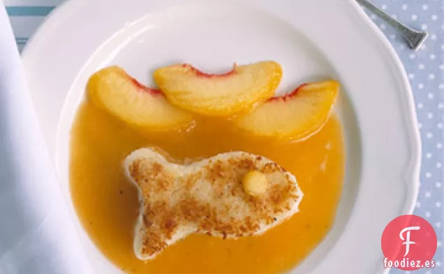 Pasteles de Pescado con Salsa de Melocotón
