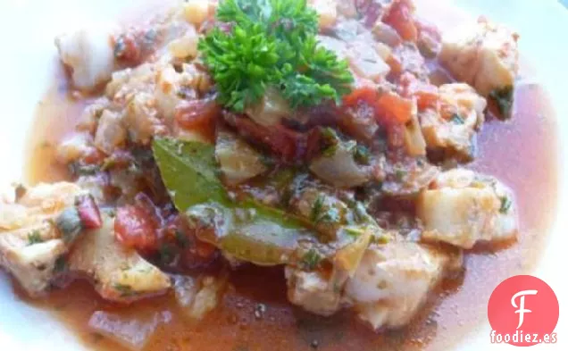 Merluzzo Stufato (Bacalao estofado)