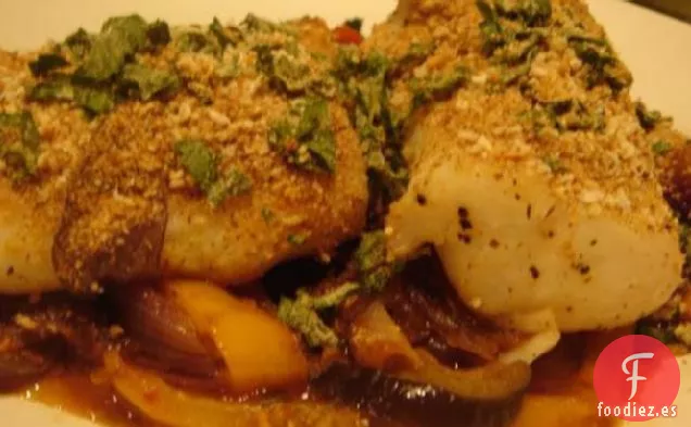 Bacalao Del Este Con Verduras Asadas