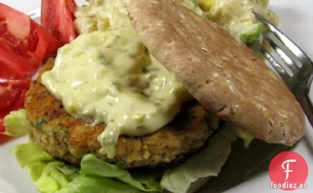 Hamburguesas De Pescado Con Hierbas Frescas