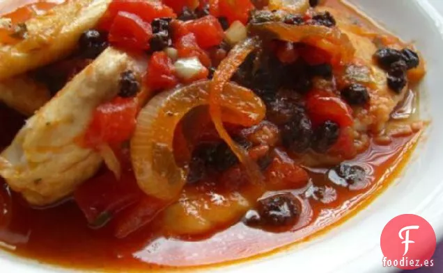Bacalao Al Horno Con Grosellas